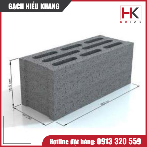 Gạch rỗng 4 viên thành vách